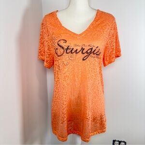 Sturgis 2018 Burn Out Woman’s Tee Size Large